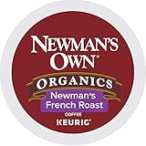Newman's Own Organics French Roast Coffee single serve cups for Keurig K-Cup brewers (72 Count)