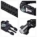 Seals Paracord Bracelet 5 in 1 Outdoor Survival Gear, 550 Cord, Whistle, Compass, Scraper, Magnesium Flint, Scraper/Knife