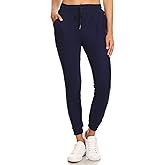 LA12ST Jogger Pants for Women Womens Sweatpants Drawstring Pockets Soft Workout Yoga Lightweight Lounge Pants