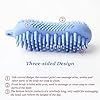 Body-BrushSilicone-Body-Brush-Childrens-Bath-Silicone-Brush-Exfoliating-Body-Scrubber-for-Washing-Hair-and-Bathing-Multifunctional-Massage-Brush-Blue-blue Body Brush,Silicone Body Brush Children's Bath Silicone Brush Exfoliating Body Scrubber for Washing Hair and Bathing…