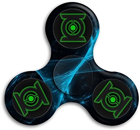 Green Lantern Tri-Spinner Fidget Spinner Focus Toy Stress Reducer EDC Focus Toy For Kid And Adult High Speed Relieving ADHD, OCD, Anxiety