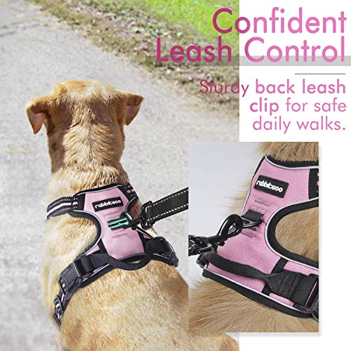 rabbitgoo Dog Harness,NoPull Pet Harness with 2 Leash Clips