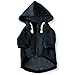 Ellie Dog Wear Charcoal Gray Adventure Zip Up Dog Hoodie with Hook & Loop Pockets and Adjustable Drawstring Hood - Extra Small to Extra Large. Comfortable & Versatile Dog Hoodies (M)