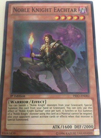 Yu-Gi-Oh! - Noble Knight Eachtar (PRIO-EN082) - Primal Origin - 1st Edition - Super Rare