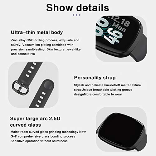 Women Fitness Tracker - Full Touch Screen Smart Sport Business Watches, Heart Rate Blood Pressure Blood Oxygen Sleep Monitor Watch, GPS Pedometer Activity Tracker Watch for Mothers Day Gifts