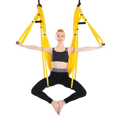 Yuanu Multifuncional Aéreo Antigravedad Yoga Hamaca ...