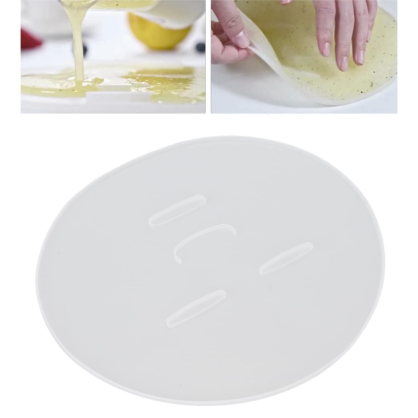 Photo 1 of DIY Face Mask, Mask for Fruit and Vegetables Maker Machine, Silicone Reusable Mask Making Plate Skin Care Mask Machine Accessory