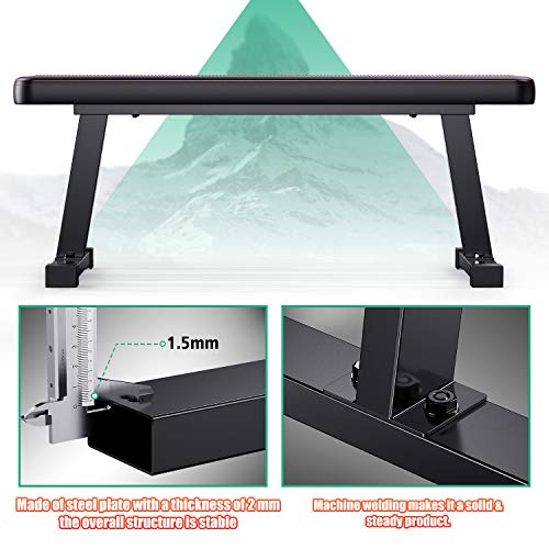 WINNOW-Flachbank-Hantelbank-Multifunktion-Trainingsbank-fuer-Krafttraining-auf-Bauchtraining-und-Brustpresse