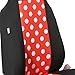 FH Group Polka Dot Flat Cloth Front Set Seat Covers with Gift - Universal Fit for Cars Trucks and SUVs (REDBLACK)