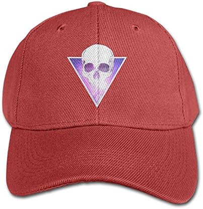 Triangle Space Skull Galaxy Girl Snapback Hats Red