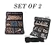 Travelon Black Jewelry Roll, Great for Travel (Set of 2)