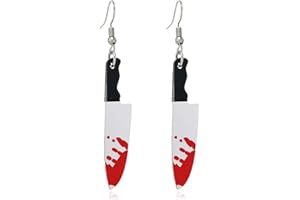 coadipress Punk Fire Element Circle Earrings for Women Flame Acrylic Geometric Round Black Flame Earrings Funny Creative Gothic Vintage Cosplay Halloween Exaggerated Drop Dangle Earrings