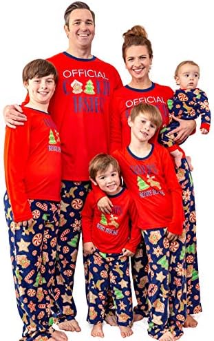 Family Matching Christmas Cookie Cutter Fleece Pajama Sets - Sizes for All Ages!