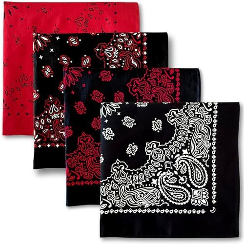 Amazon.com: Zanheadgear B001 Premium Bandanna, 100% Cotton, Black