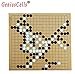 GeniusCells Go Game Board Reversible 19 x 19 | Chinese Chessboard Games | Travel Go Strategy Game Accessories Soft Leather | Anti-Wrinkle (Only Borad)