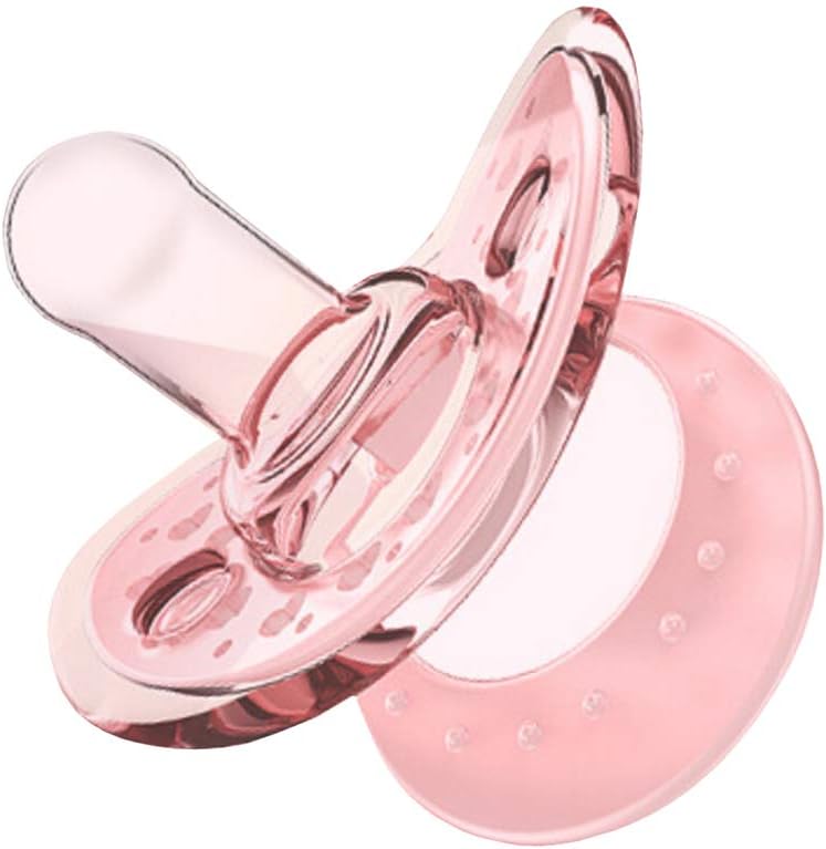 Thoughtful Baby Products Baby Silicone Pacifiers Multi Function breastfed Babies Pacifier Newborn Pacifier Baby Supplies for Newborns Infant 1pc Pink