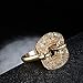 Mytys Cocktail Rings Fashion Cubic Zirconia Mesh Band Ring for Women Girls