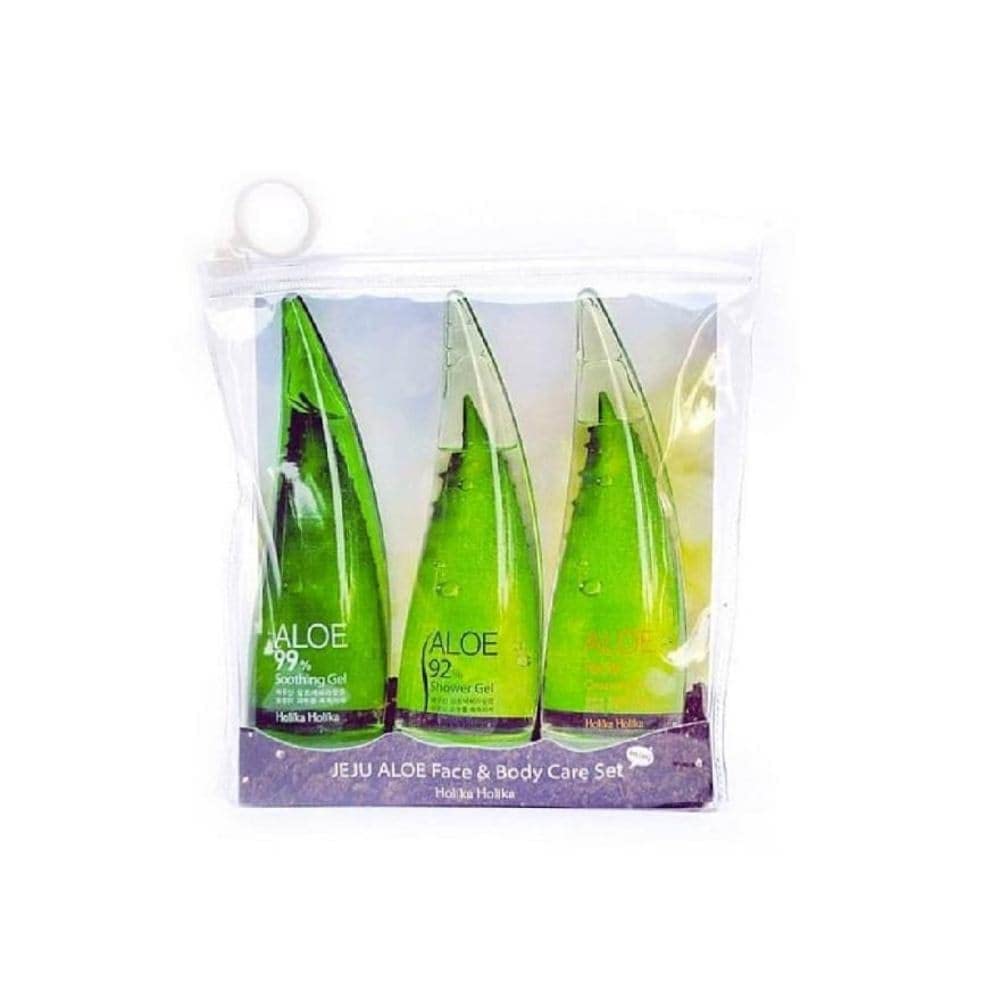Holika Holika Jeju Aloe Face and Bodycare Travel Set, 165 ml