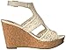 Fergalicious Women's Kendra Wedge Sandal CREAM 7.5 M US