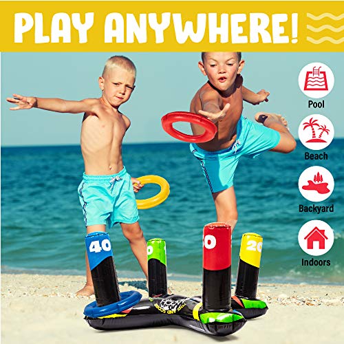 Inflatable Pool Ring Toss Game Inflatable Swimming Pool Water Game
