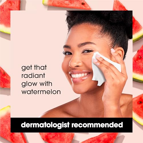 YES TO FACE WIPES FOR WOMEN AND MEN, REFRESHING FACIAL CLEANSING WIPES FOR USE AS A MAKE UP REMOVER, CLEANING, SOOTHING, WATERMELON (PACK OF 1)