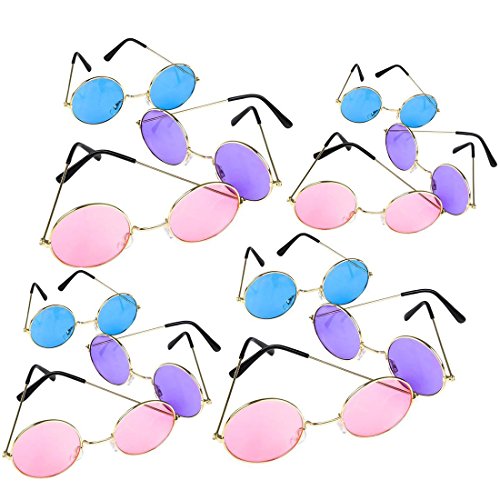 John lennon hippy style sunglasses (12 pack)(assorted c…