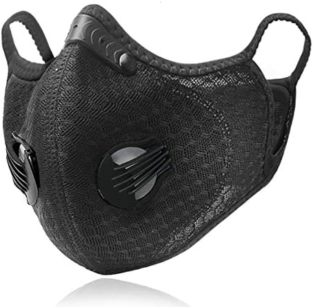 Dustproof Mask,Activated Carbon Reusable Earloop Anti Dust Masks with Carbon Filters for Air Pollution, Pollen Allergy, PM2.5,Woodworking