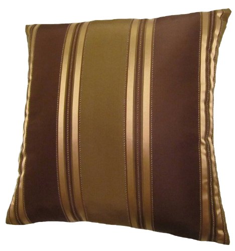 Amazon Com Reynosohomedecor 20x20 Bronze Gold And Brown Stripes
