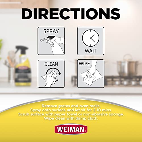 Weiman Heavy Duty Stove and Oven Cleaner and Degreaser for Glass