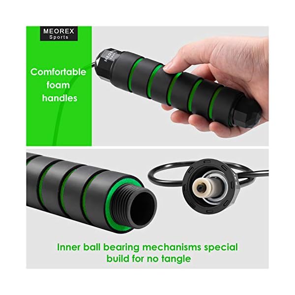 Weighted-Skipping-Rope-Adult-Fitness-Speed-Jump-Rope-for-Gym-Home-Exercise-Men-Women-Kids-Tangle-Free-with-Foam-Handles-for-Workouts-Ideal-for-Calorie-Fat-Burning-Endurance-Training Skipping Rope Adult Fitness Jump Ropes for Fitness with Soft Foam Handles Women Men & Kids - Adjustable Speed Jumping…