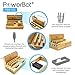 PowerBot PB5100 40Watt 8Amp 5 USB Port Rapid Charger Universal Desktop Charging Station w/ Bamboo Finish, Multi Device Charging Dock, Organizer Stand for Tablets, Apple Watch, Smartphones up to 5.7