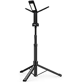 Rechargeable LED Work Light with Stand, 67" Tall Portable Cordless Work Light 3-head, 8AH Battery, 500/1500/2500 Lumen, 4000/