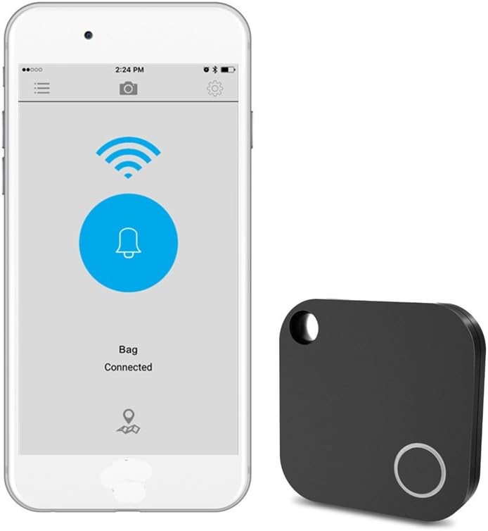 Wristel Smart Finder Bluetooth Locator Alarm Wireless Anti-lost Key Tracker Phone Finder Wallet Locator Pet Tracker (black)