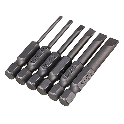 image for CNBTR 5cm Length S2 Alloy Steel Hex Shank Magnetic Flat Head Slotted T