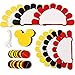 Threemart Colorful Party Supplies Yellow Black Red for Birthday Decorations Garland