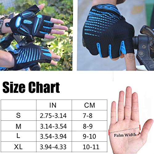image for BIKINGMOREOK Cycling Gloves Half Finger Shockproof MTB Bike Gloves Ref