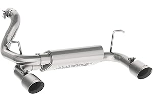 MBRP 2.5 Inch Axle Back Exhaust Dual Rear Exit with Stainless Steel Exhaust Tips, Fits Jeep Wrangler/Wrangler Unlimited 2018-