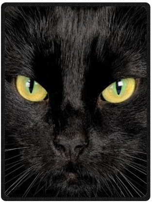 blanket and Comfortable The Black Cat in The Dark Custom 58" x 80" (Large)