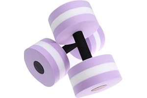 SEWACC Aquatic Exercise Dumbbells 2Pcs Water Dumbells Foam Water Weights Aquatic Fitness Equipment for Water Aerobics (Purple)