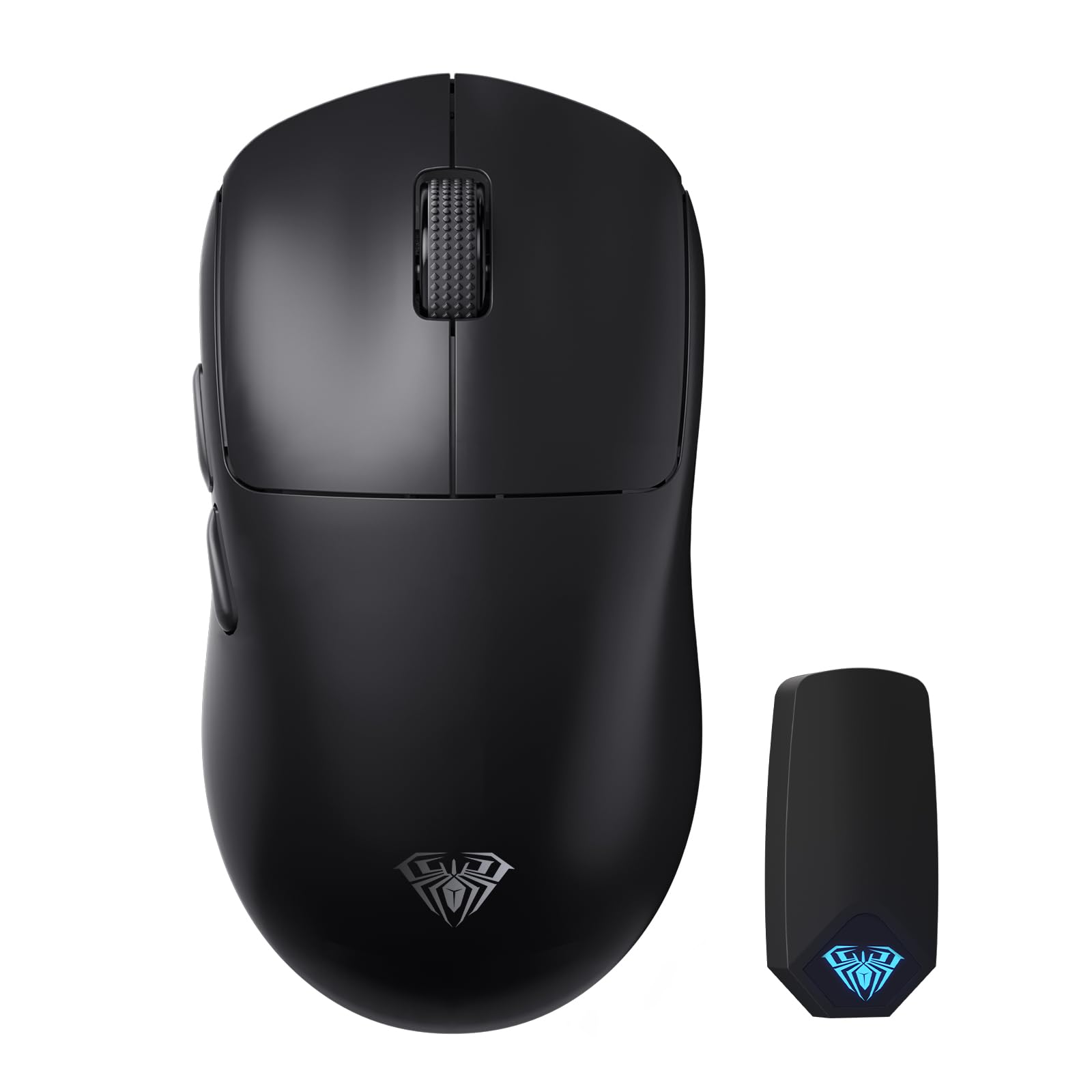 Photo 1 of **HAS GRIP TAPE ON IT -SEE PIC***AULA SC800 Wireless Gaming Mouse, Adjustable 26000 DPI, 37g Ultra-Lightweight Mouse, PAW3395 Sensor, 8KHz Polling Rate, Programmable Buttons, Tri-Mode BT5.0/2.4G/USB-C Rechargeable Mouse Gamer(Black)