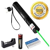 TSONCOLE Tactical Green Hunting Rifle Scope Sight Laser Pen, Demo Remote Pen Pointer Projector Travel Outdoor Flashlight, LED Interactive Baton Funny Laser Toy