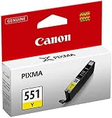 Canon CLI-551 Yellow Ink Cartridge Chromalife100+ Ink-jet 130 Pages