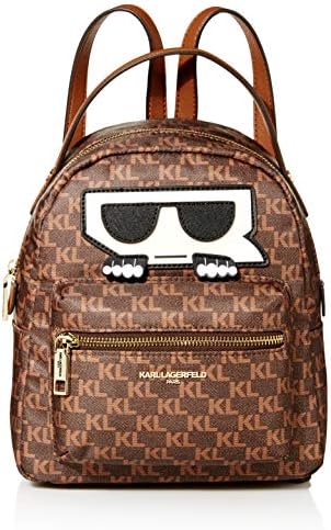 Karl Lagerfeld Paris Amour Small Backpack, Brown/Khaki, One 