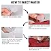 KXF Hot Water Bottle Electric Rechargeable Heating Pads Auto Shut Off Leak-Proof Portable Hand Warmer with Fleece Cover for Cramps Pain Relief