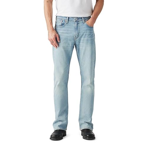 Levi's Men's 527 Slim Bootcut Fit Jeans, Here We Stop-Light Indigo, 32W x 30L