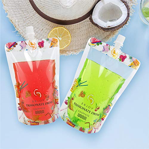 GENNISSY 20PCS Travel Plastic Flask Cruise Kit - Premium Sneak Alcohol Runner Concealable Flasks to Smuggle Liquor Rum Cocktails Spirits Wine Booze Gift (20 x12OZ) - Thumbnail 5