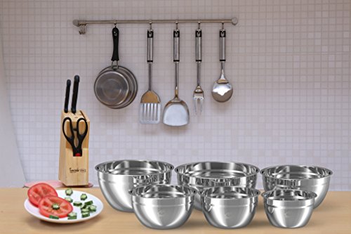 image for Mixing Bowls Stainless Steel, Thickened Premium Nesting Bowls by Umite