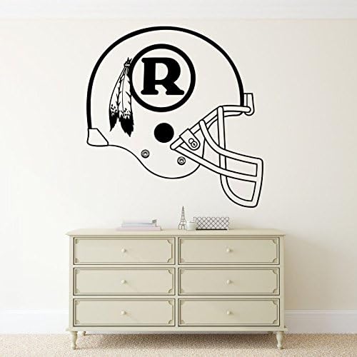 Washington Redskins Football Helmet Vinyl Decal Sticker Wall NFL Emblem Logo Sport Home Interior Removable Decor (24"high X 22"wide)