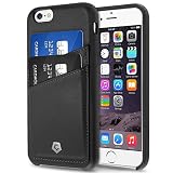 iPhone 6S Case, Cobble Pro Premium Handcrafted [Ultra Slim] Leather Back Case Cover with ID Credit Card Slot Holder for Apple iPhone 6S / iPhone 6 (4.7"), Black