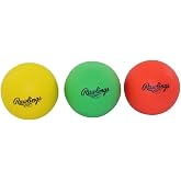 Rawlings | HIT TRAINER Foam Baseballs | Indoor/Outdoor Use | 3-Pack